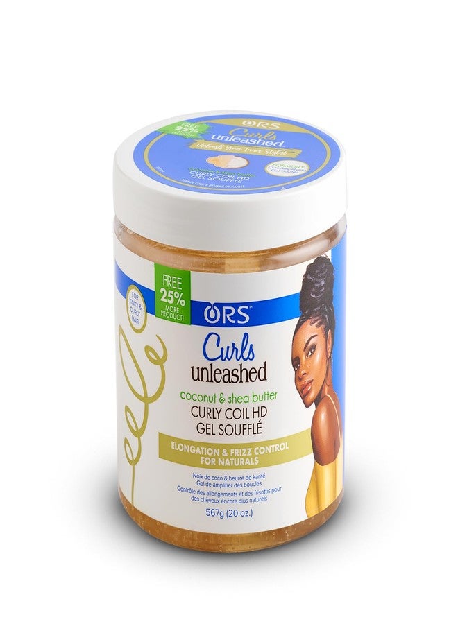 Curls Unleashed Coconut and Shea Butter Curly Coil HD Gel Souffle (19.2 oz) - Image 5