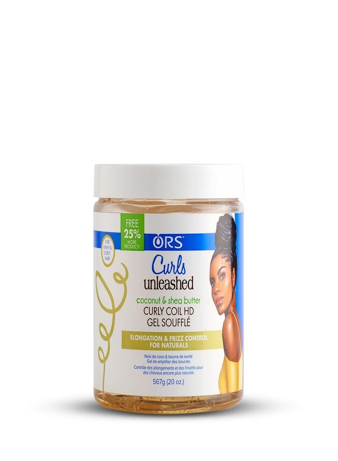 Curls Unleashed Coconut and Shea Butter Curly Coil HD Gel Souffle (19.2 oz) - Image 1