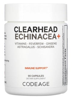Codeage Clearhead Echinacea+ Vitamins Feverfew Ginseng Astralagus Schisandra 90 Capsules 