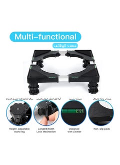 XICEN Large Appliance Base Stands for Washing Machine /Dryer and Fridge ，stand with 4 Wheels Mobile Roller Cart  - Image 2