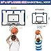 HYES 24 x 16 Large Basketball Hoop Indoor for Adults Over The Door Basketball Hoop with Sturdy Backboard Big Basketball Toys Gifts Ideas for Man Kids Teens Boys Girls Blue - Image 4
