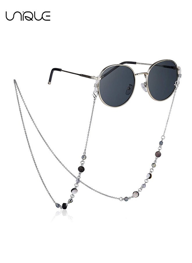 Unique Eyeglass Chain, Fashion Eyewear Retainer Strap Holder Cord, Sunglasses Holder Necklace, Face Covering Beaded Lanyard, Reading Eyeglass Necklace, Eyeglass Lanyard, Neck Cord Strap for Women  - Image 1