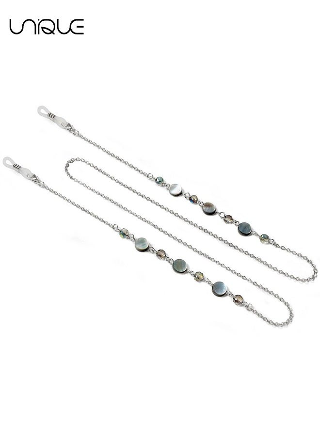 Unique Eyeglass Chain, Fashion Eyewear Retainer Strap Holder Cord, Sunglasses Holder Necklace, Face Covering Beaded Lanyard, Reading Eyeglass Necklace, Eyeglass Lanyard, Neck Cord Strap for Women  - Image 2