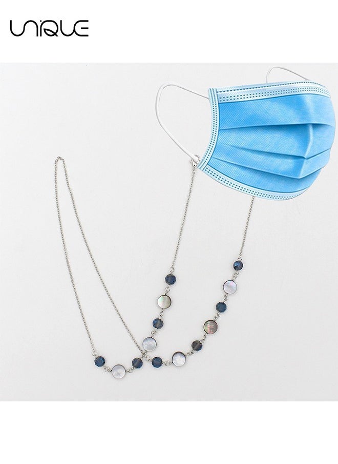 Unique Eyeglass Chain, Fashion Eyewear Retainer Strap Holder Cord, Sunglasses Holder Necklace, Face Covering Beaded Lanyard, Reading Eyeglass Necklace, Eyeglass Lanyard, Neck Cord Strap for Women  - Image 5