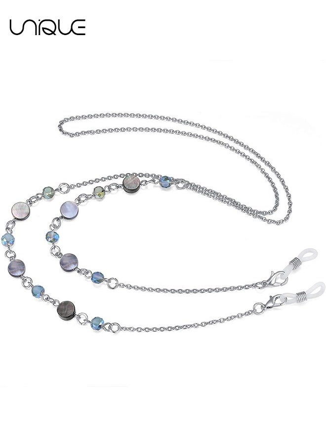 Unique Eyeglass Chain, Fashion Eyewear Retainer Strap Holder Cord, Sunglasses Holder Necklace, Face Covering Beaded Lanyard, Reading Eyeglass Necklace, Eyeglass Lanyard, Neck Cord Strap for Women  - Image 4