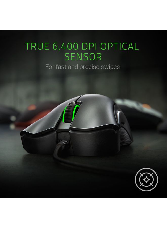 RAZER DeathAdder Essential Wired Gaming Mouse Black/Green - Image 3