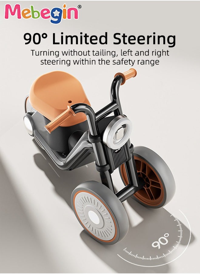 Baby Balance Bike with Silent Wheels, No Pedal Baby Walker, Mini Baby Bike with Lights and Music, Sturdy Safe Ride On Toys, Easy Set-Up, Great Gift Choice as Indoor and Outdoor Toy, 52*22*34cm  - Image 5