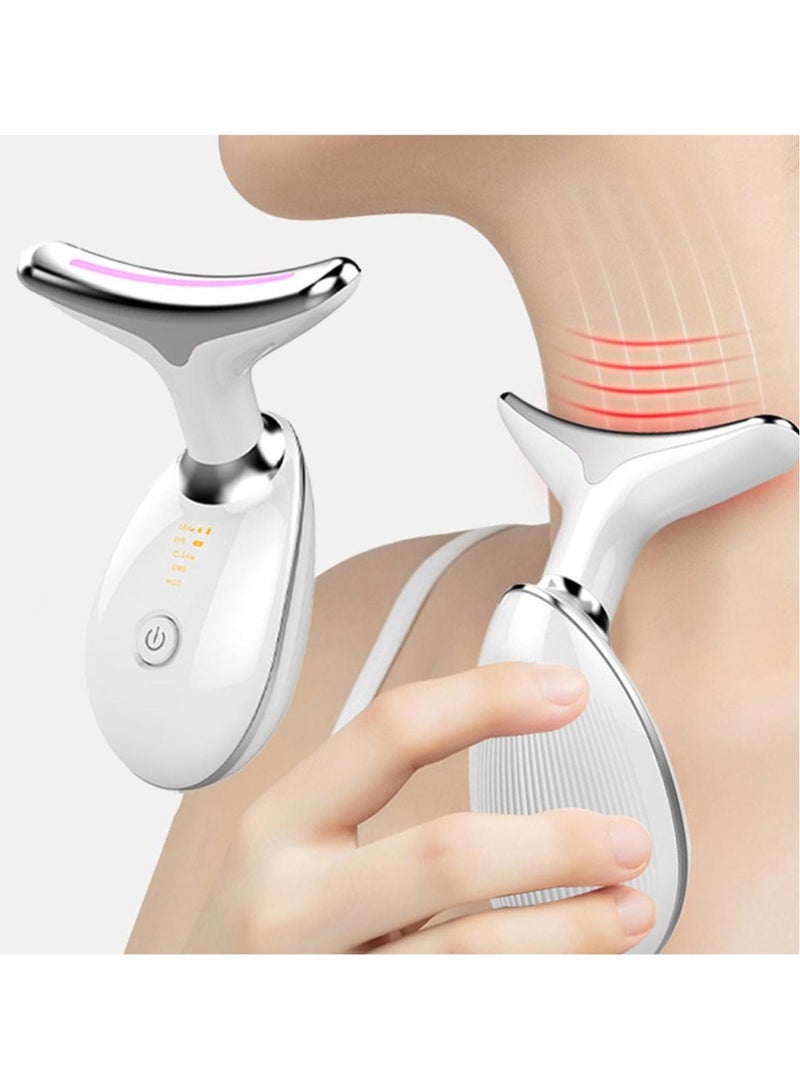 1PC Lifting And Tightening Household Electric Massage Beauty Instrument Neck Facial Wrinkle Removal Advanced Skin Care Tools White  - Image 3