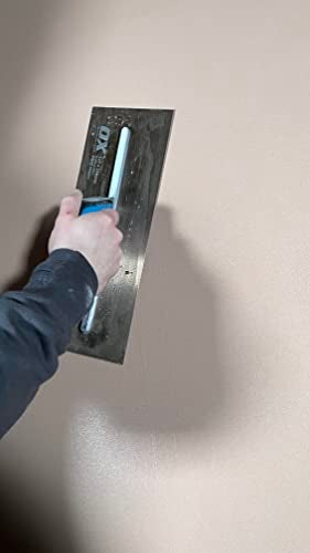 OX Tools Pro Series 4.75" x 14" Plaster Finishing Trowel | Stainless Steel & OX Grip Handle - Image 4
