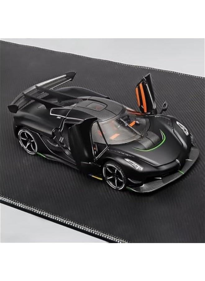 Generic - Toy Cars for Boys 1/24 Jesko Metal Die Cast Toy Cars,Collectibles Jesko Model Car,Pull Back Jesko Toy Car with Light and Sound,Cars Gifts for Age 3+ Year Old Boys(Black) - Image 1