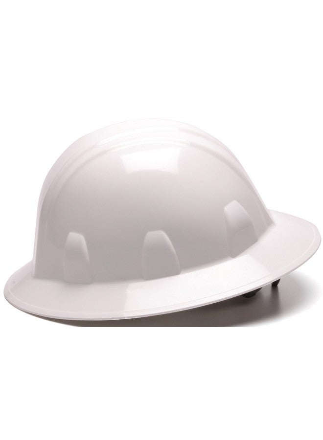 PYRAMEX Pyramex Safety SL Series Full Brim Hard Hat, 4-Point Ratchet Suspension, White, Medium  - Image 2