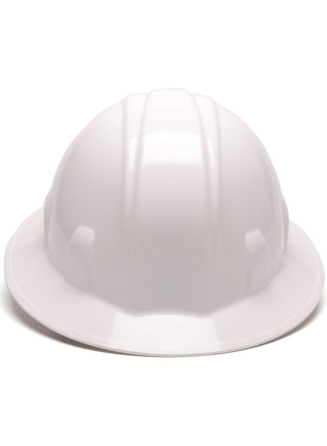 PYRAMEX Pyramex Safety SL Series Full Brim Hard Hat, 4-Point Ratchet Suspension, White, Medium  - Image 1