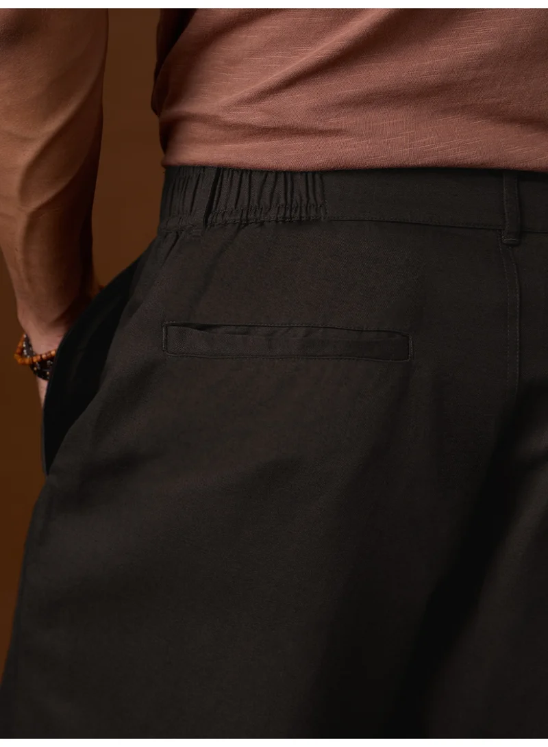 The Souled Store  The Souled Store Men Nomad Brown Embroidered Baggy Pants for Men | Best Price UAE
