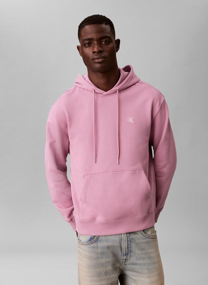 Calvin Klein Jeans Cotton Terry Monogram Hoodie - Image 1