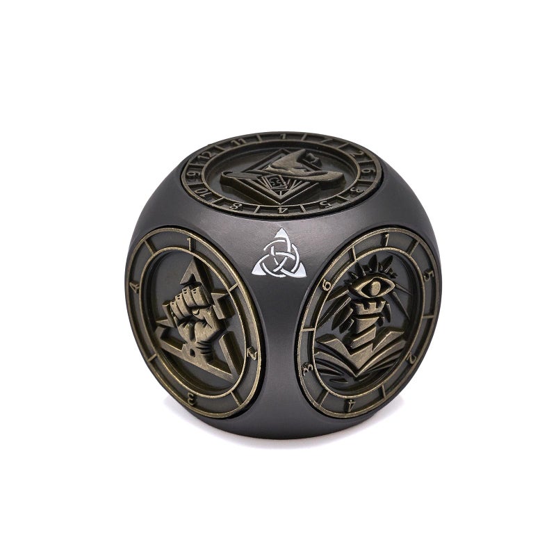 HNCCESG Spinner DND Dice Set7in1 Metal Polyhedral Dice Set for Tabletop RPG GamesCollectors Gift for Dungeon Masters Black Bronze - Image 3