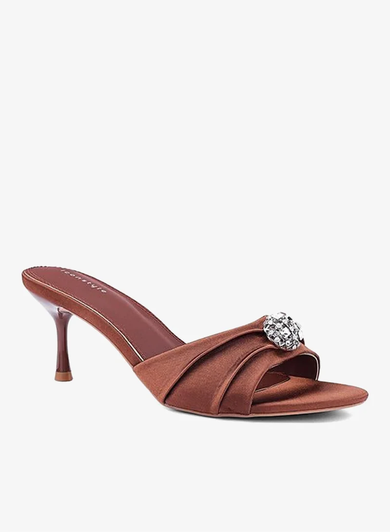 IconStyle Embellished Strappy Heeled Mules
