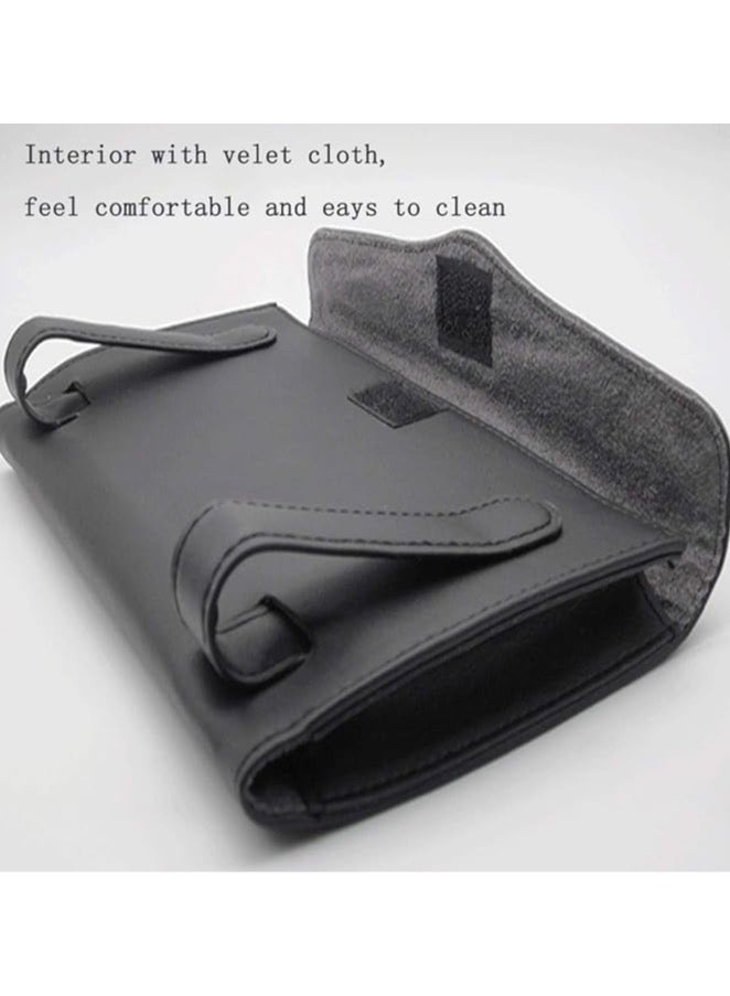 Generic Leather Premium Napkin & Tissue Holder, For Backseat And Car Visor, Black  - Image 5