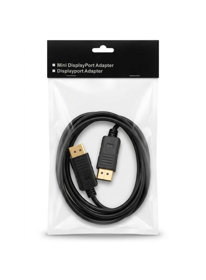 DisplayPort to DisplayPort Adapter Cable Plug and Play for Monitor Projector PC High Speed DP to DP Converter Cord with Stable Signal Transmission and Clear HD Display - Image 1