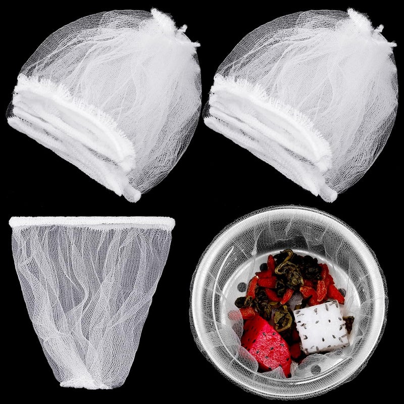 Suclain 500 Pcs Kitchen Sink Strainer Trash Bag, Sink Strainer Filter Mesh Bag Disposable Mesh Sink Strainer Bags Anti Clogging Elastic Kitchen Sink Strainer Mesh Bag, Fits Most Sizes of Sink Strainer - Image 1