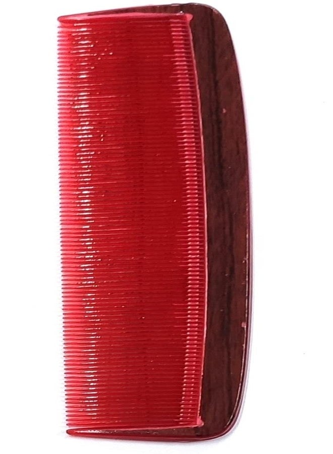 Maple Pocket & Purse Hair Comb Wooden Finish Printed Comb For Men Women Multicolour Assorted (Pack Of 6) - Image 5