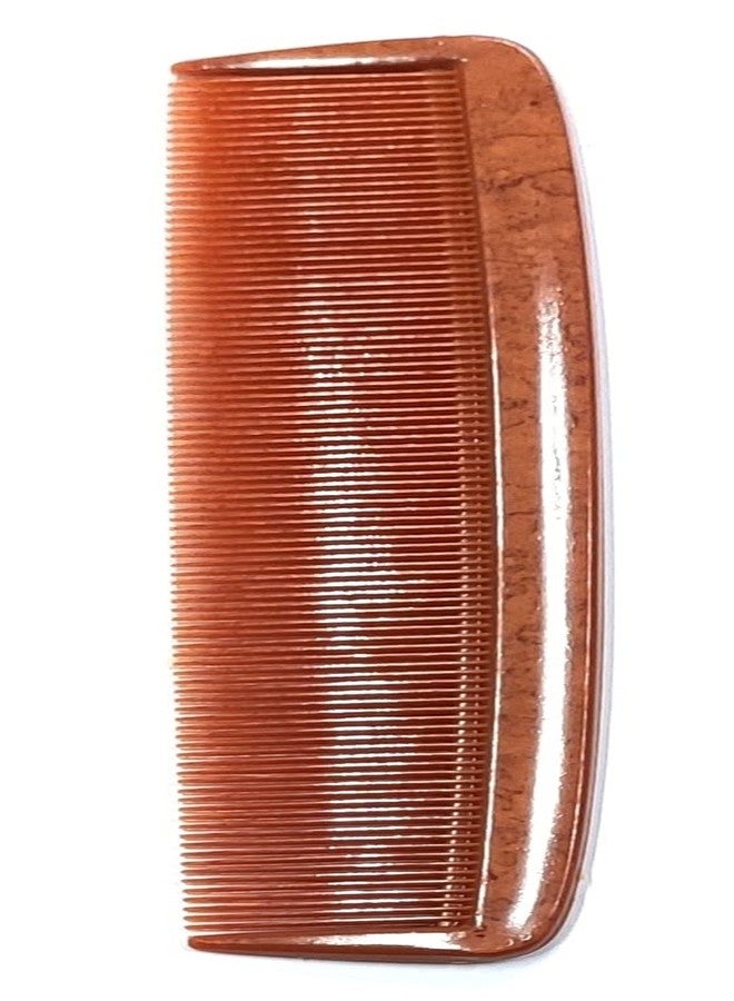 Maple Pocket & Purse Hair Comb Wooden Finish Printed Comb For Men Women Multicolour Assorted (Pack Of 6) - Image 3