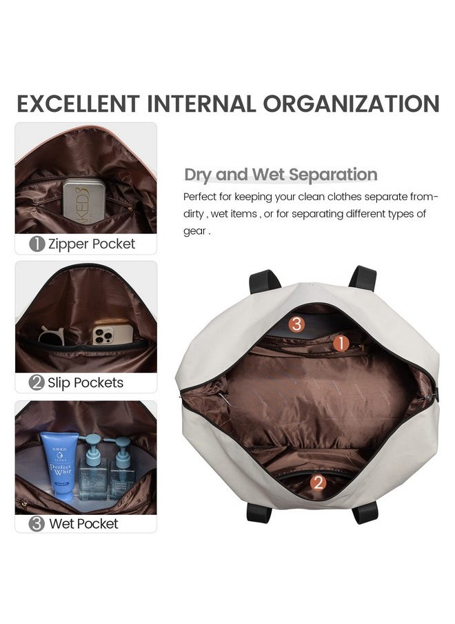 Lovevook LOVEVOOK Weekender Bag, Large Travel Duffel Bag for Women with 2 Packing Cubes, Carry on Overnight Bag with Shoe Compartment, Mom Hospital Bags for Labor and Delivery  - Image 4