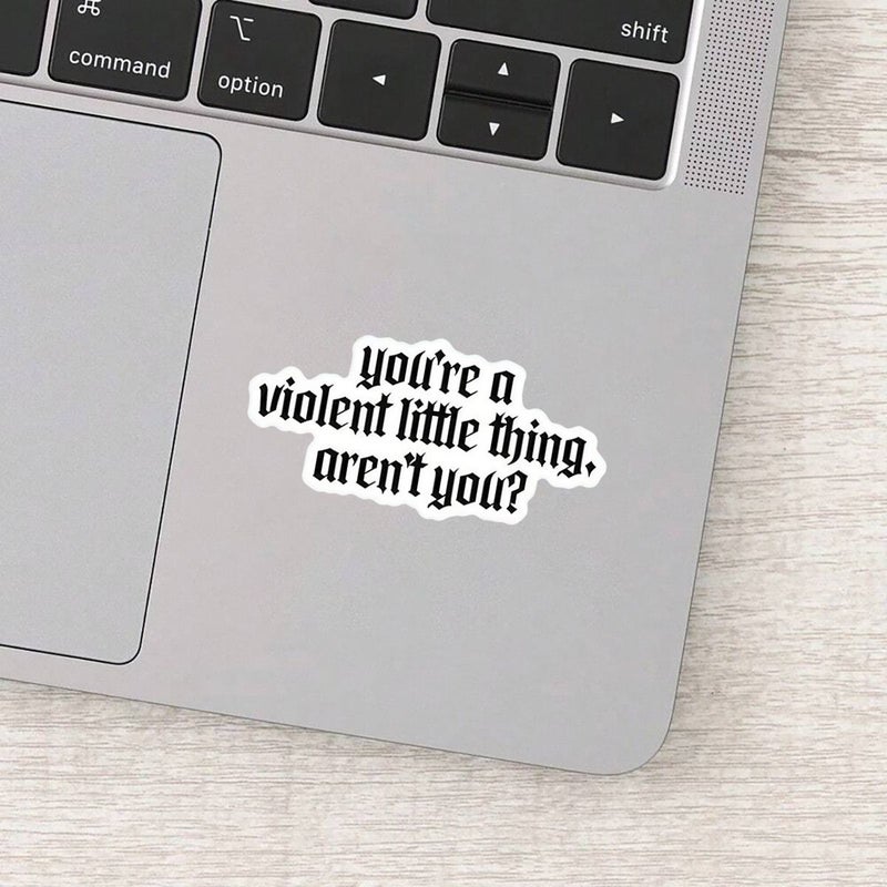 3 Inch Multicolor Gothic Text PVC Stickers Dark Fantasy Decorative Decals for Laptops Water Bottles Cars - Image 3