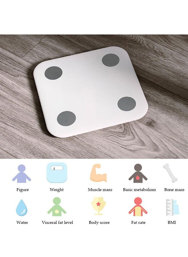 Body Composition Scale 2 Smart Fat Weight Health Scale Bt 5.0 Balance Test 13 Body Date Bmi Weight Scale Led Digital Display Mi Fit App Data Analysis - Image 5