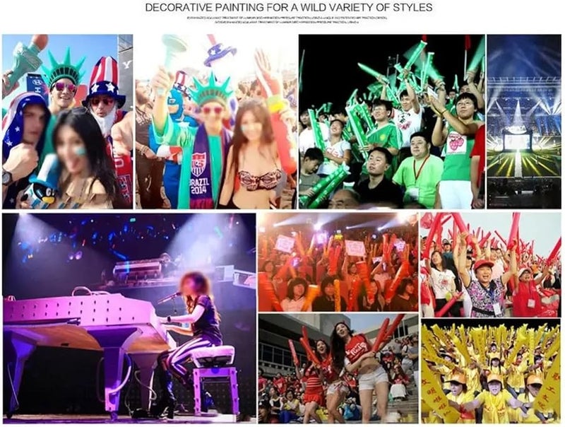 Blue Thunder Sticks 80pcs Thickened Cheerleading Noisemakers For Basketball Football Sports - Image 5