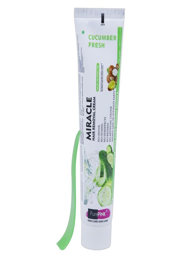 PurePink Miracle Hair removal Cream Cucumber Fresh-120 gm - Image 1