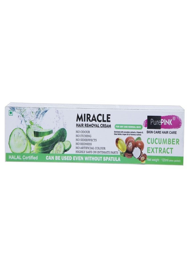 PurePink Miracle Hair removal Cream Cucumber Fresh-120 gm - Image 2