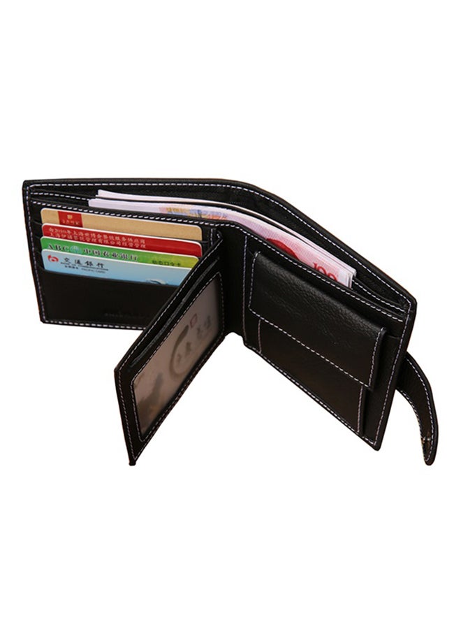 Bi-Fold Leather Wallet Black - Image 3