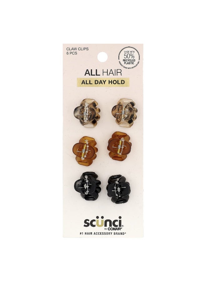 Scunci Scunci, Mini Octopus Claw Clips, 6 Pieces  - Image 1