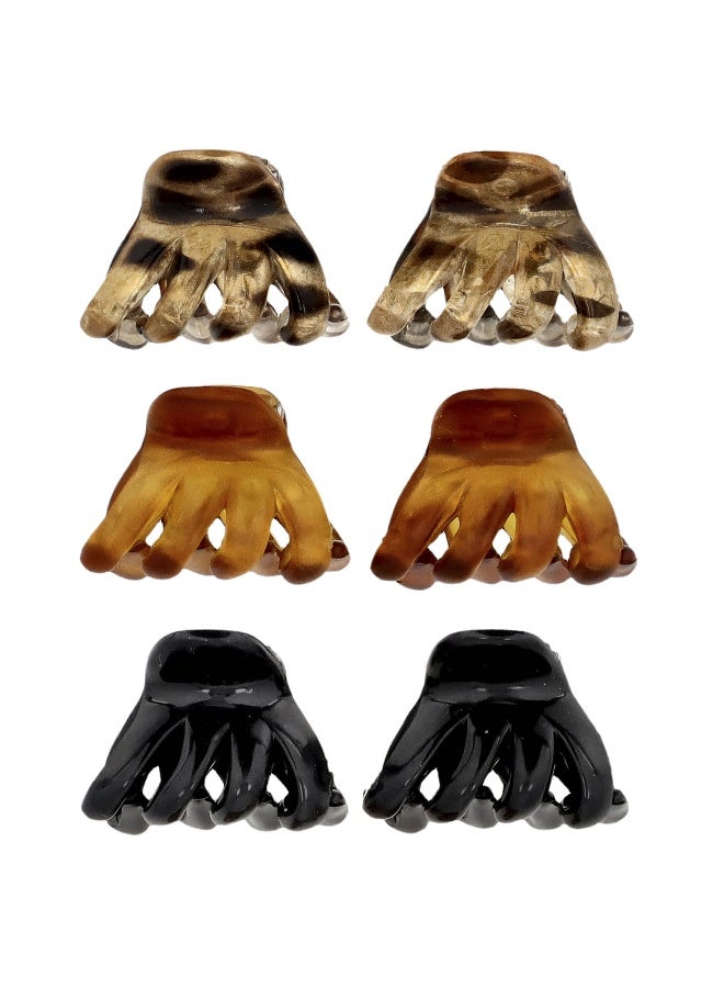 Scunci Scunci, Mini Octopus Claw Clips, 6 Pieces  - Image 3