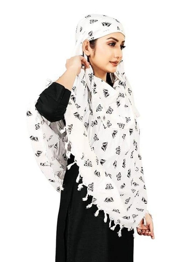 eloska world eloska world Cotton Innovative Stylish Pattern Fancy Scarf With Sun Protection Cover Face Cotton Driving Scarf for Women and Girls.  - Image 2