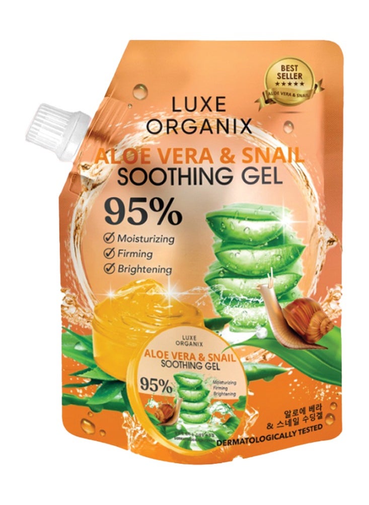 LUXE ORGANIX Aloe Vera & Snail Soothing Gel 95% 
