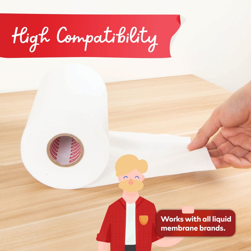 XFasten Waterproofing Membrane Sheet,3.3Ft x 33Ft Shower Waterproofing Membrane Tape for Underlayment Tile, EPDM Underlayment, Cement Board Tape - Image 2