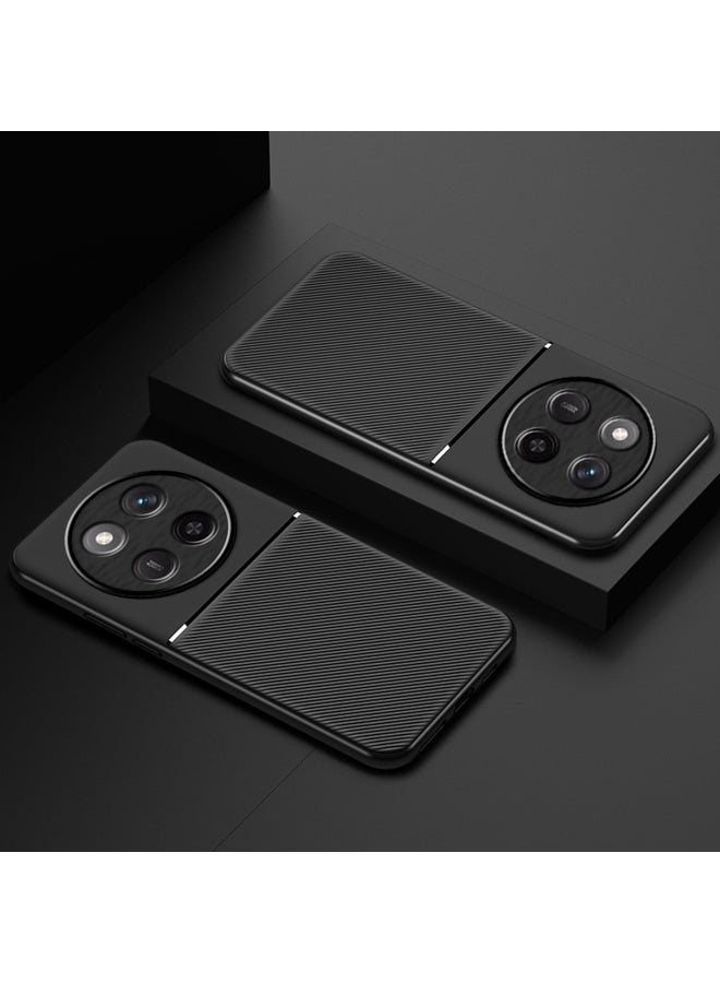 SanHu for Honor X9c 5G Case Back Cover with Magnetic and Protector Anti-Scratch Shockproof Phone Accessory,Black. - Image 2