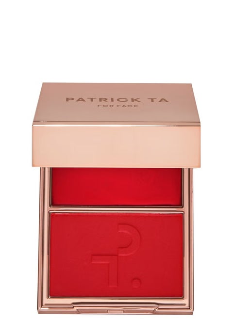 PATRICK TA  Double-Take Crème & Powder Blush Duo,  She Left Me On Red