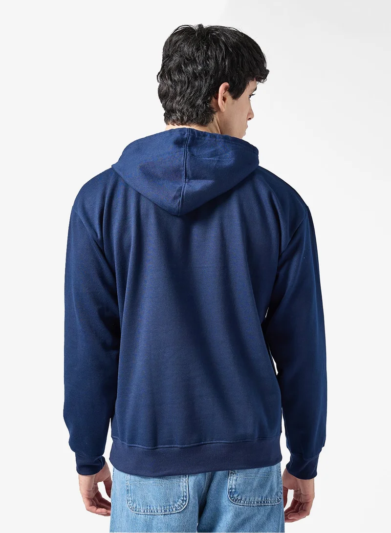 Seventy Five Basics Graphic Print Hoodie