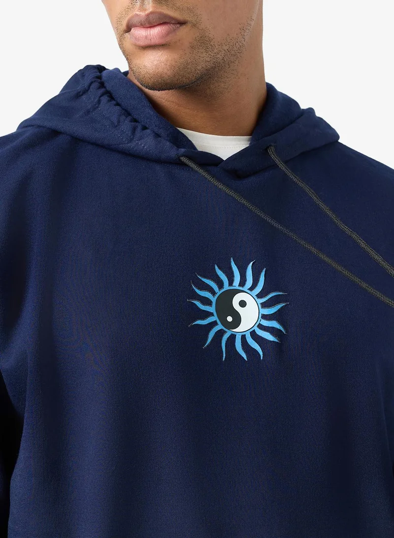 Seventy Five Basics  Graphic Print Hoodie for Men | Best Price UAE