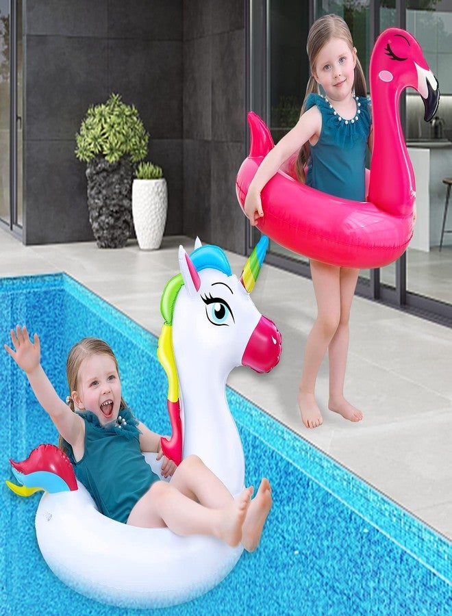 Camlinbo طوفان سباحة للأطفال على شكل يونيكورن وفلمنغو - عبوة من 2 قطعة - Image 5