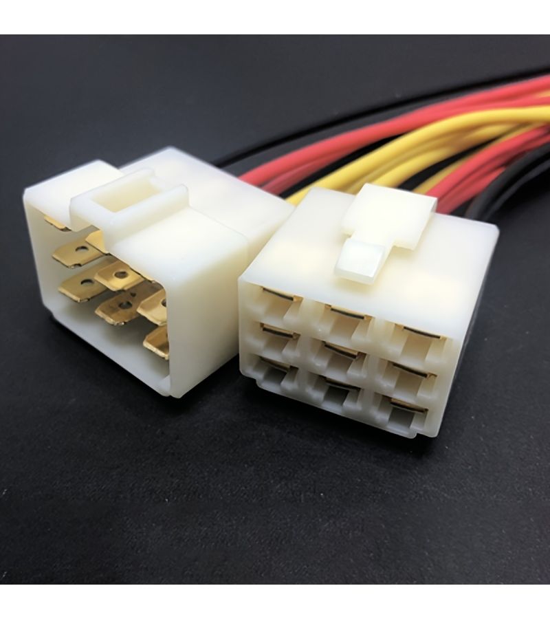 1 2 3 4 6 8 9 12 Pin 6.3mm Electric Vehicle Connector Wiring Harness Male And Female Plugs Automotive Docking Joints 12pin - Image 3