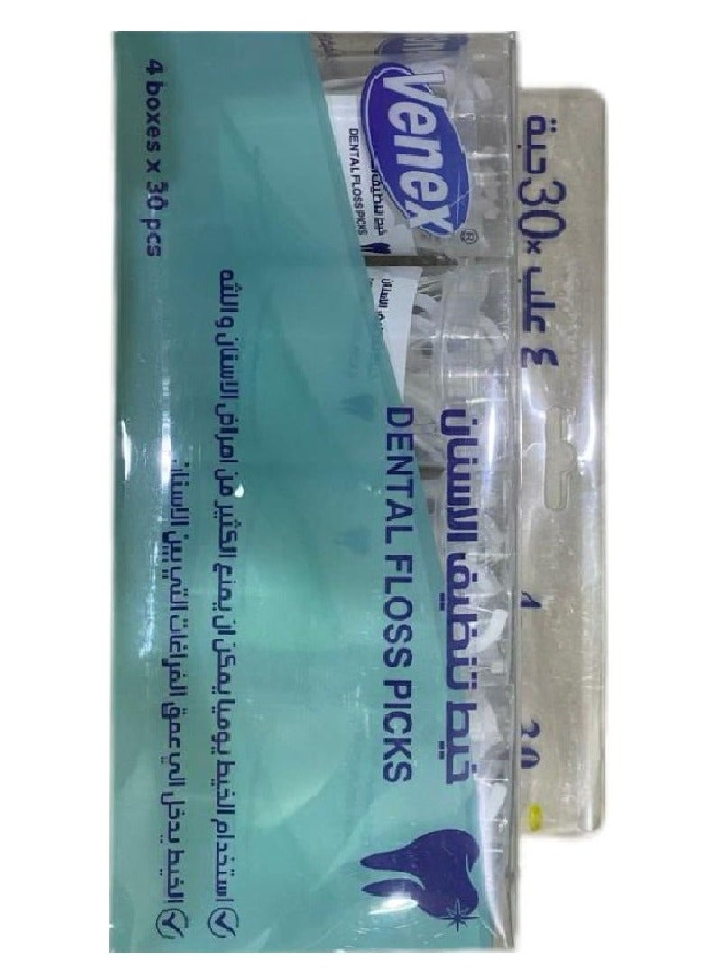 فينكس صندوق خيط تنظيف الأسنان 4 صناديق * 30 قطعة