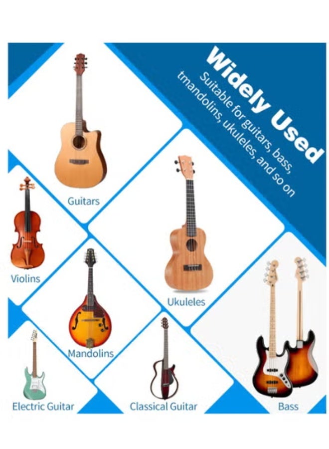 Fully Collapsible Metal Guitar Stand – A-Frame Floor Holder for Electric/Acoustic Guitars with EVA Padding (Expanded: 11x11.8x15.2", Folded: 1.2x4.7x15") - Image 4