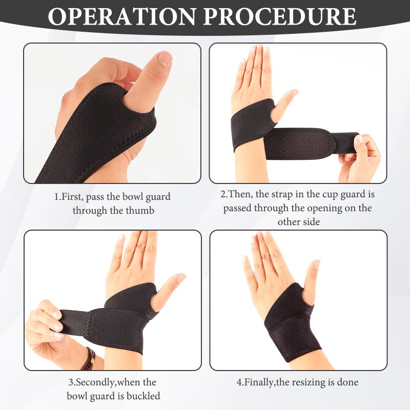 panthra 4 PCS Kids Wrist Brace, Night Wrist Sleep Support Brace, Adjustable Compression Straps, Fits Wrists of Different Sizes, Suitable for Children's Sports Sleep (Pink+black) - Image 5