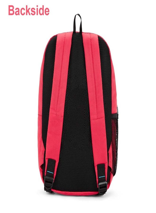 H-HEMES 16L Backpack for School, College, Office & Travel | Lightweight 2 Compartment Bag with Laptop Compartment for Men & Women (Red) - Image 3