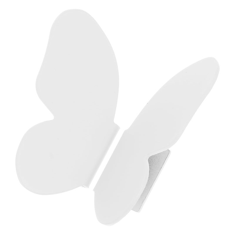 Butterfly Cabinet Handles Drawer Knobs White Small Pair of 2 for Wardrobes Dressers - Image 2