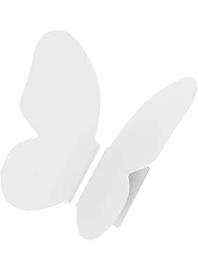 Butterfly Cabinet Handles Drawer Knobs White Small Pair of 2 for Wardrobes Dressers - Image 1