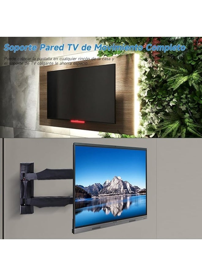 Movable TV Stand, Tilting & Swivel Articulated TV Wall Mount, Supports up to 32 kg, VESA Max 400 x 400 mm, for 32-55 Inch TVs - Image 3